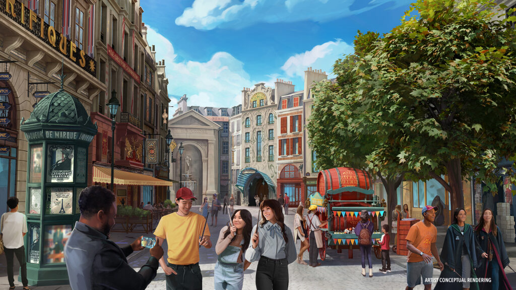 The streets of wizarding Paris in the Wizarding World of Harry Potter - Ministry of Magic