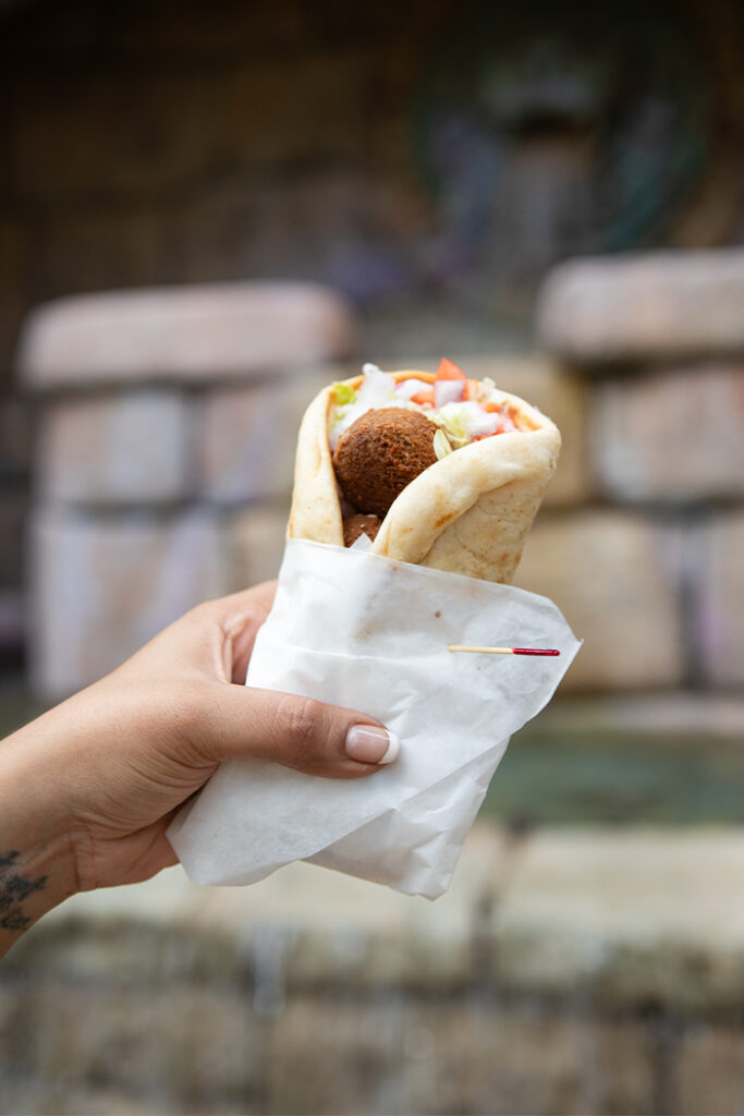 Falafel Gyro from Fire Eater's Grille in Universal Islands of Adventure