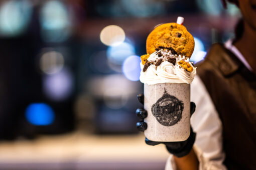 Cookies and Cream Milkshake at Toothsome Chocolate Emporium at Universal CityWalk Hollywood.