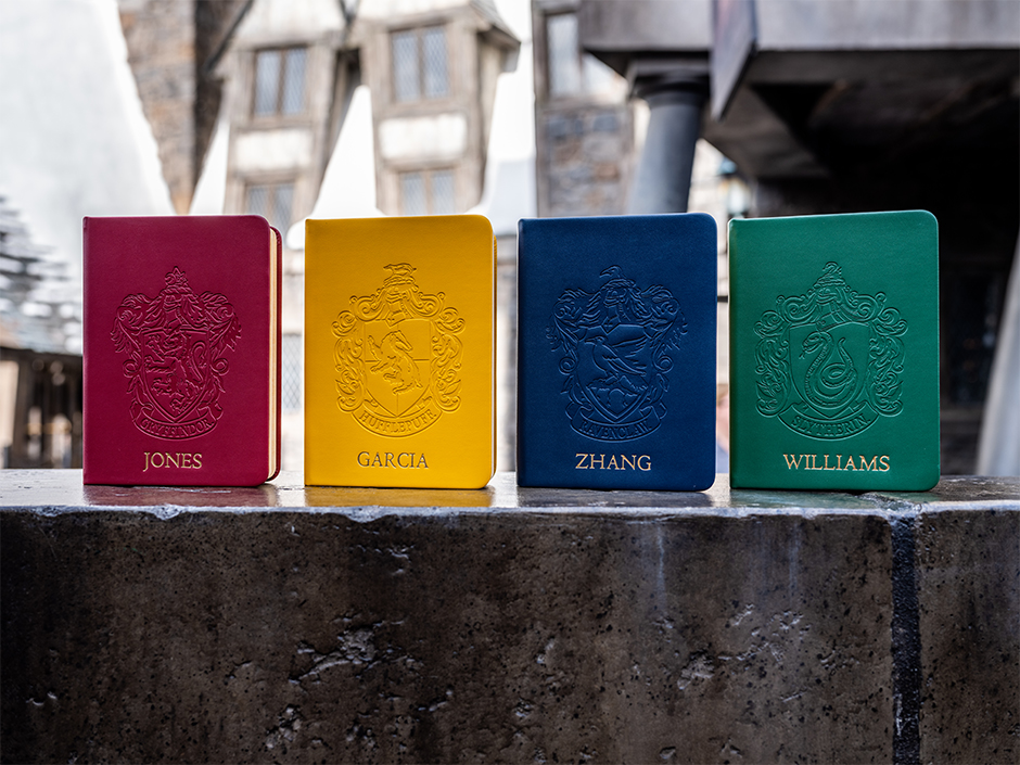 Personalized journals available in The Wizarding World of Harry Potter.