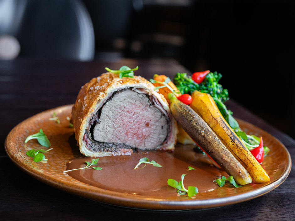 Beef Wellington at Toothsome for Valentine's Day.