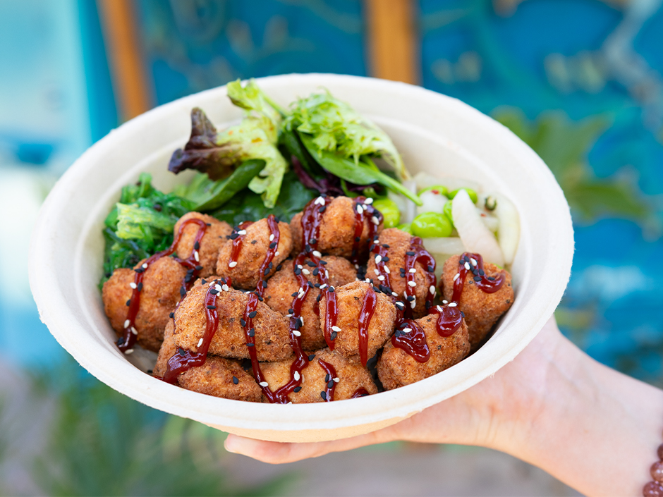 Chick'n Katsu Bowl from Bambu in Volcano Bay