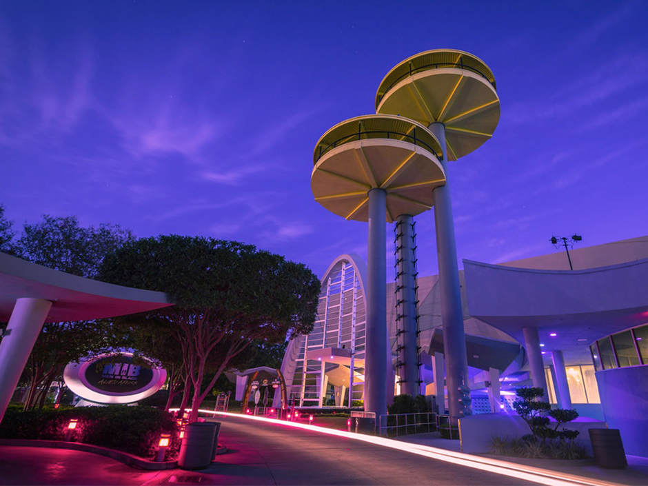 The World Expo area of Universal Studios Florida featuring Men in Black: Alien Attack