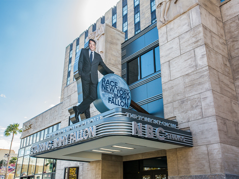 The exterior façade of Race through New York starring Jimmy Fallon