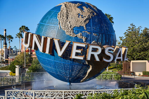 The Universal Studios globe at CityWalk