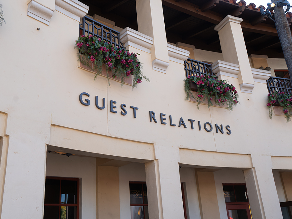 Entrance to Guest Relations at Universal Studios Hollywood