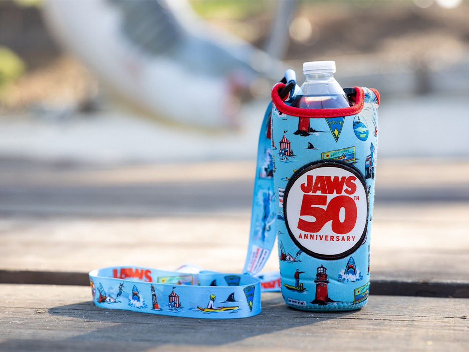 Suporte para garrafa de água do aniversário de Jaws