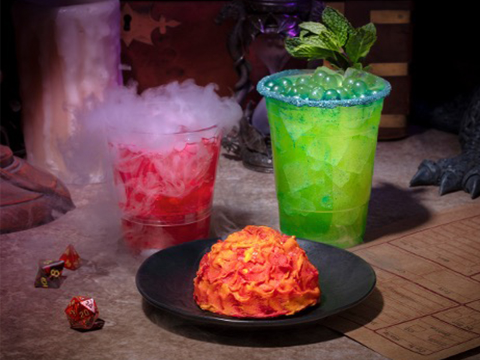 Dungeons & Dragons food and beverage offerings for Universal Fan Fest Nights.