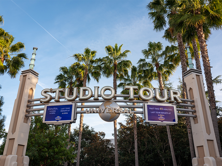 Entrance to the Studio Tour at Universal Studios Hollywood