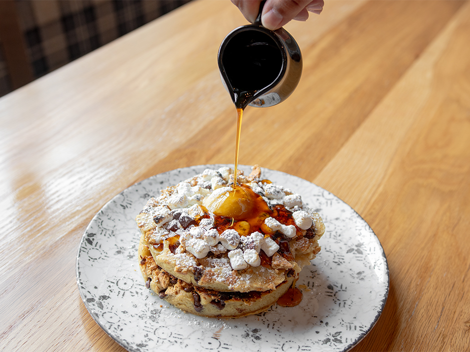 S'mores Pancakes at Bigfire's Sunday brunch in Universal CityWalk.