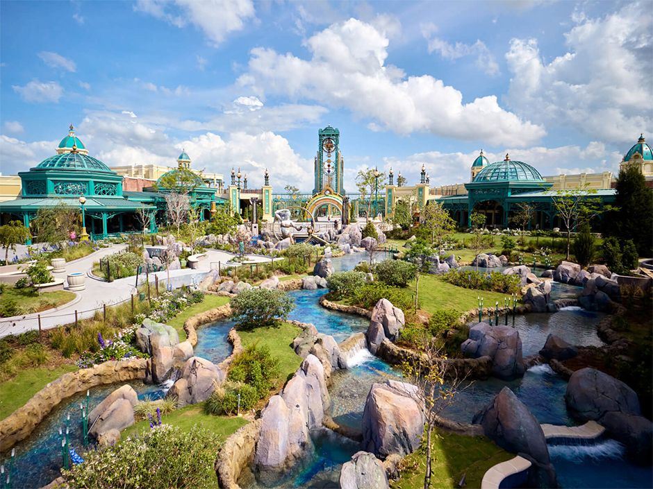 A view of the Chronos in Celestial Park at Epic Universe