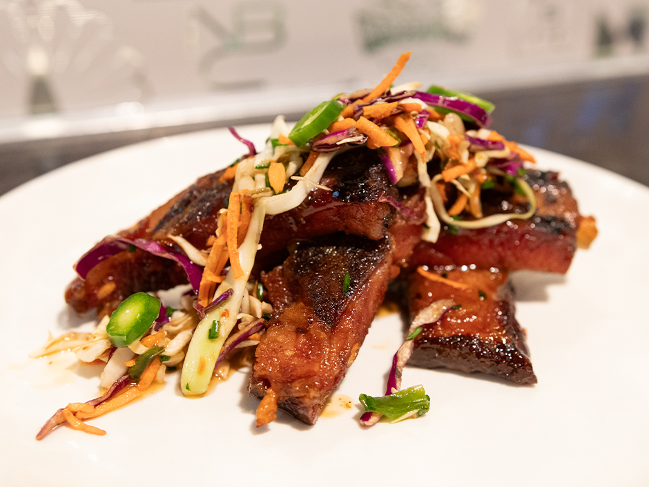 Post Up Pork Ribs available at NBC Sports Grill & Brew at Universal CityWalk
