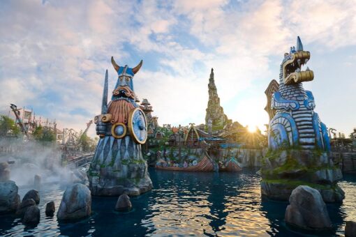 The entrance to How to Train Your Dragon - Isle of Berk