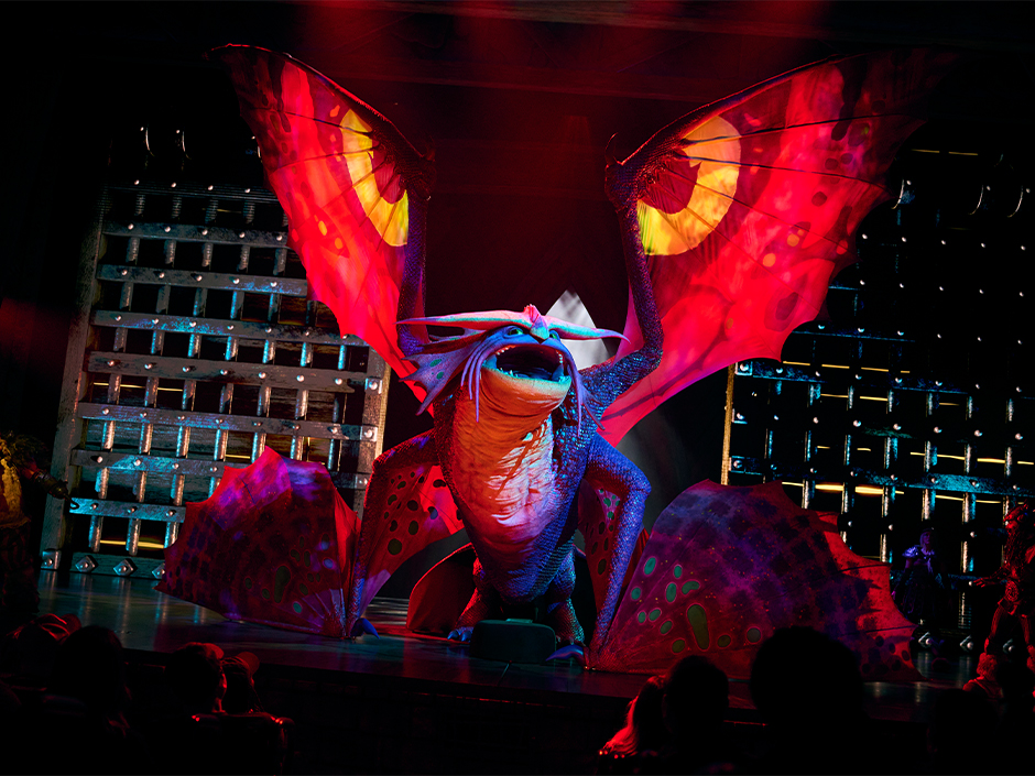 The Untrainable Dragon show in How to Train Your Dragon - Isle of Berk at Epic Universe