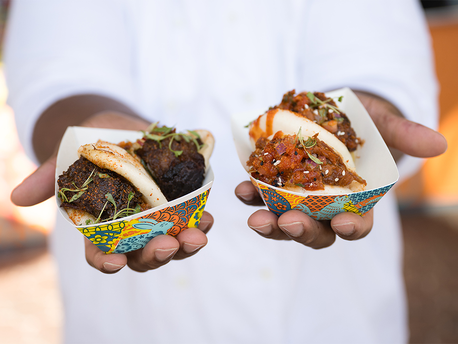 Baos at Bend the Bao for Lunar New Year.