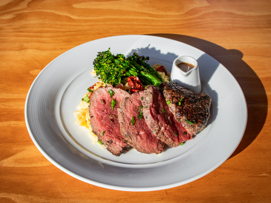 Broiled Chateaubriand at VIVO Italian Kitchen for Valentine's Day at Universal CityWalk.