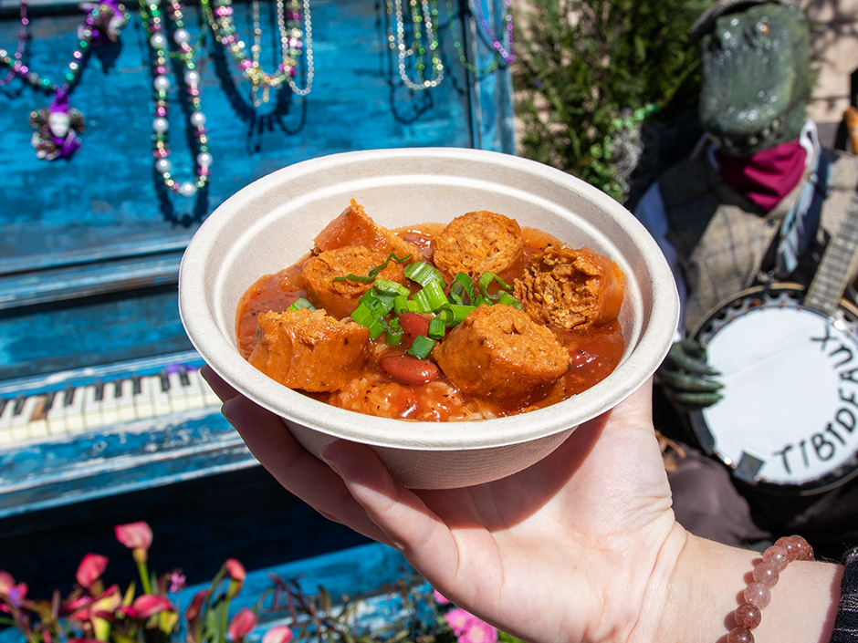 Red Beans and Rice available from Universal Mardi Gras at Universal Studios Florida