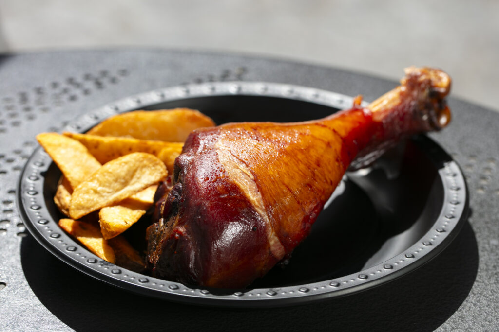 Turkey leg from Jurassic Cafe at Universal Studios Hollywood.