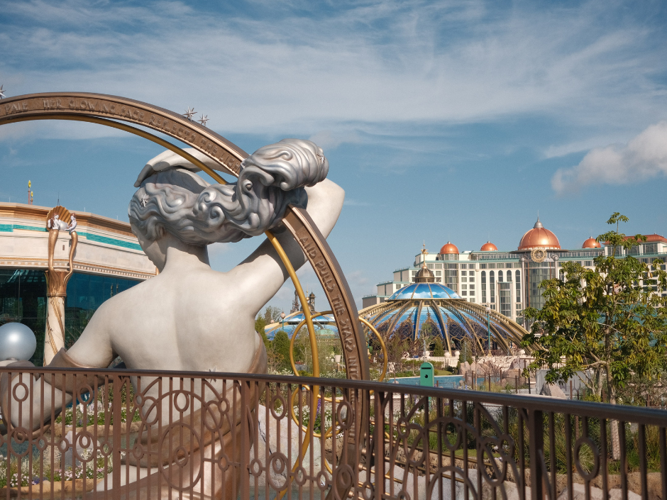 View at Luna Overlook at Universal Epic Universe.