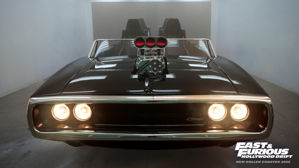 Ride Vehicle - black dodge charger for Fast & Furious Hollywood Drift rollercoaster