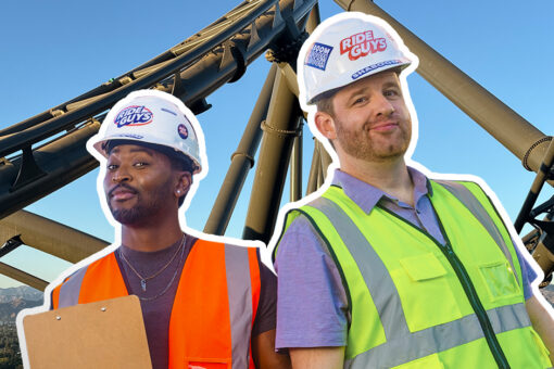 Ride Guys Mike and Dylan at Fast & Furious: Hollywood Drift.