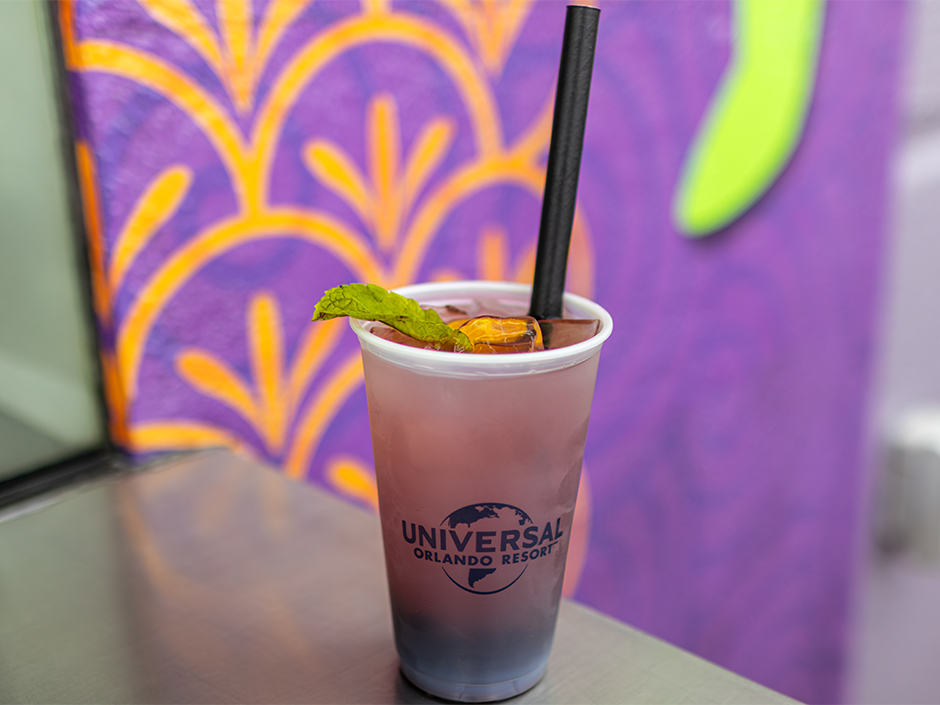 Cup of Islander Boba at Bend the Bao for AANHPI Heritage Month at Universal Orlando Resort.