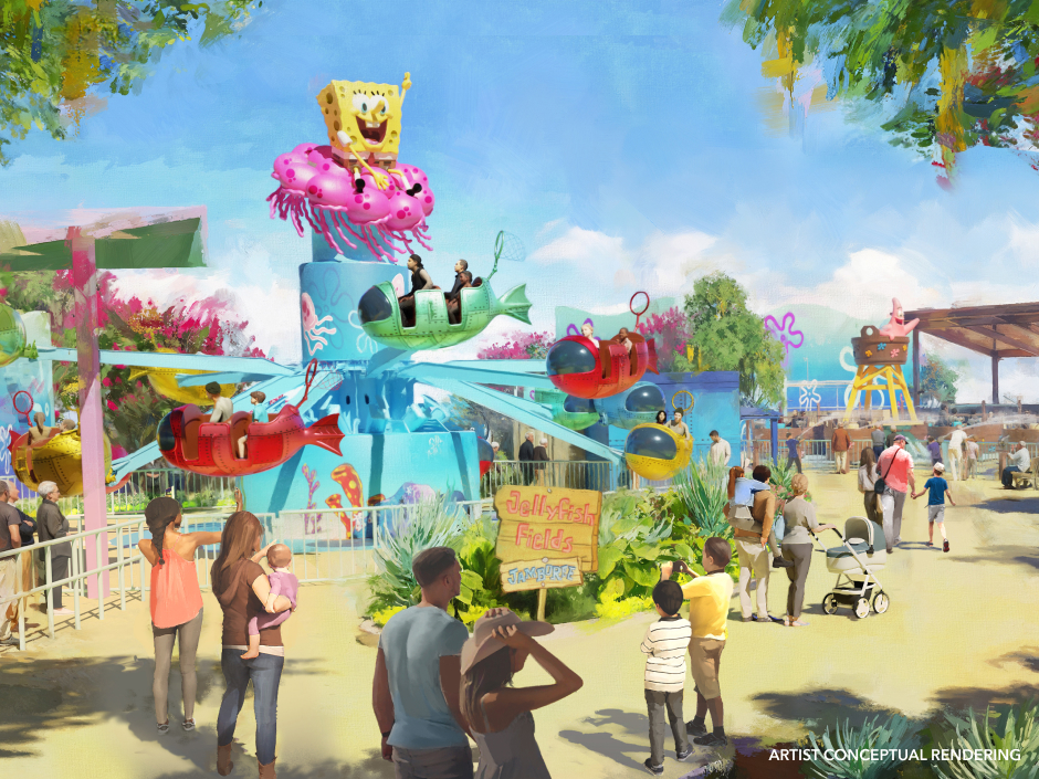 SpongeBob SquarePants Bikini Bottom concept art for Universal Kids Resort