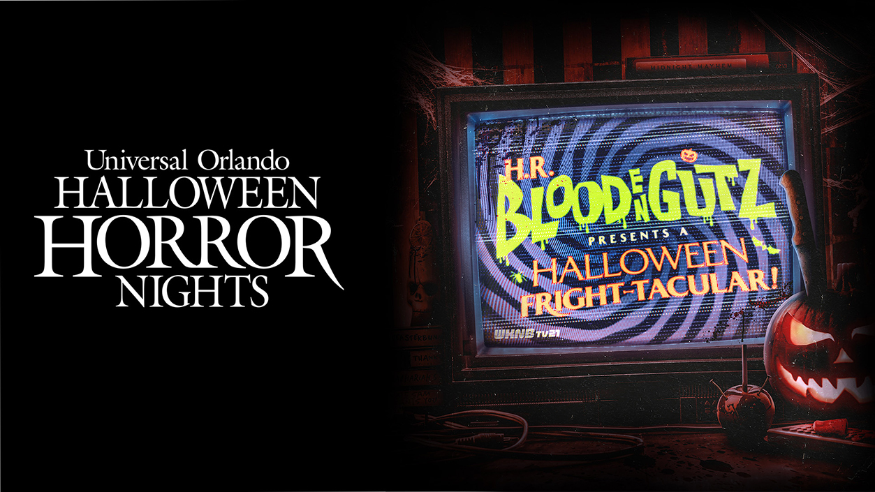Key art for H.R. Bloodengutz Halloween Fright-tacular at Halloween Horror Nights