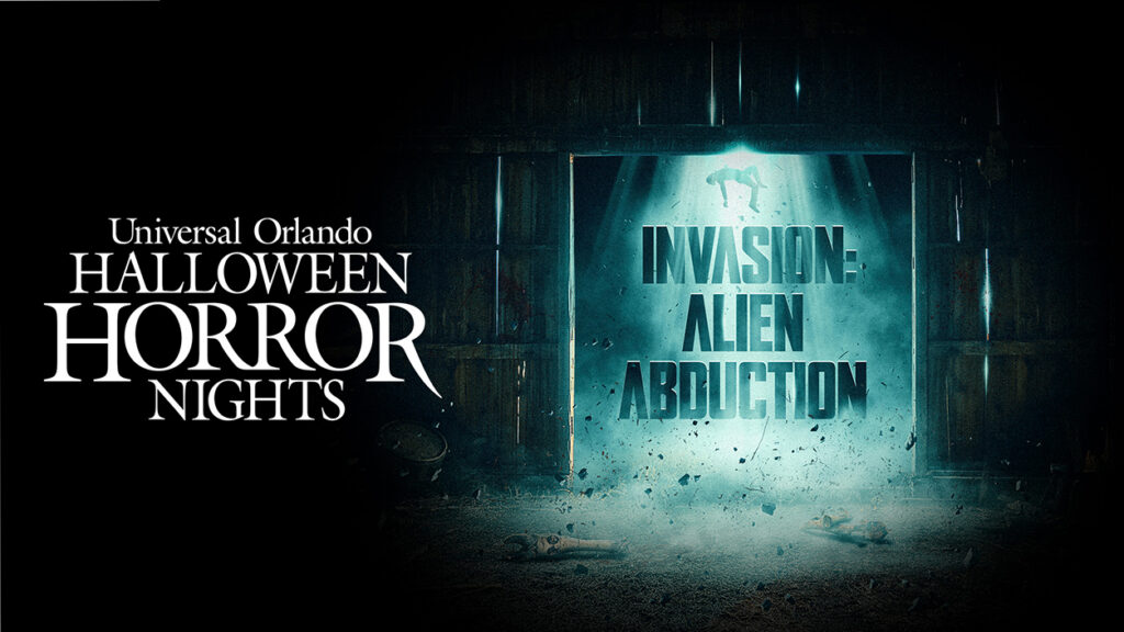 Key art for INVASION: Alien Abduction at Halloween Horror Nights