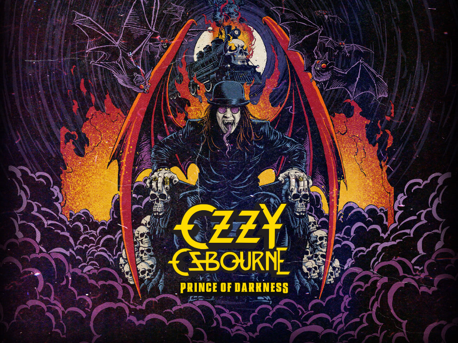 Key art for Ozzy Osbourne: Prince of Darkness at Halloween Horror Nights at Universal Studios Florida