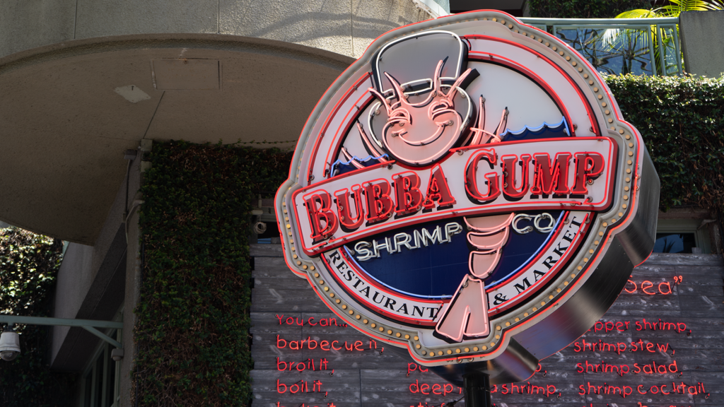 Bubba Gump Sign Ext USH CityWalk