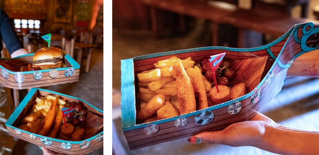 An image of several Kids Meals available at Mead Hall at Epic Universe