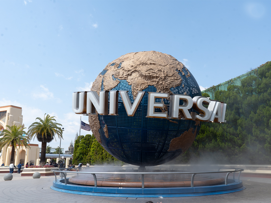 The Universal globe as found at Universal Studios Japan