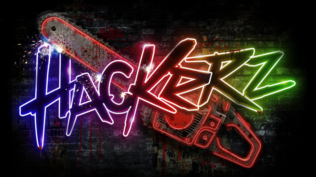 Key art for the Hackerz scare zone at HHN 2026.