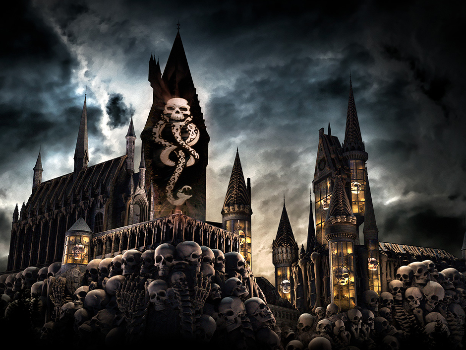 The Dark Arts at Hogwarts Castle show at Universal Islands of Adventure