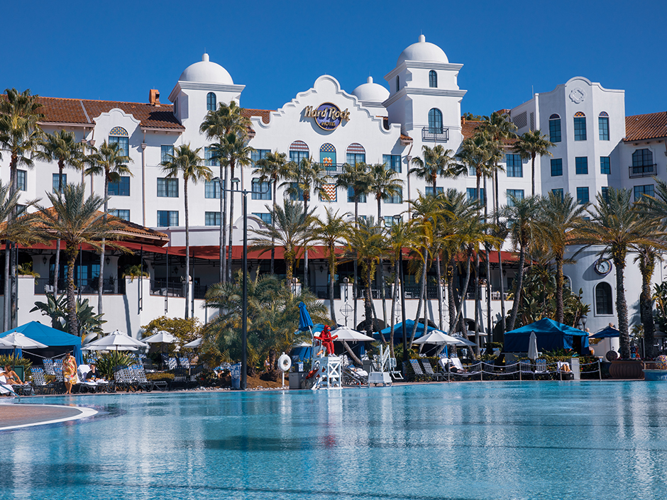 The pool at the Hard Rock Hotel