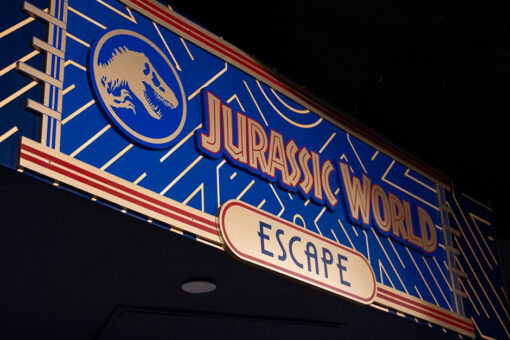 The entrance to Jurassic World Escape at Universal CityWalk