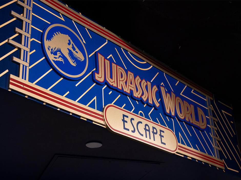 The entrance to Jurassic World Escape at Universal CityWalk
