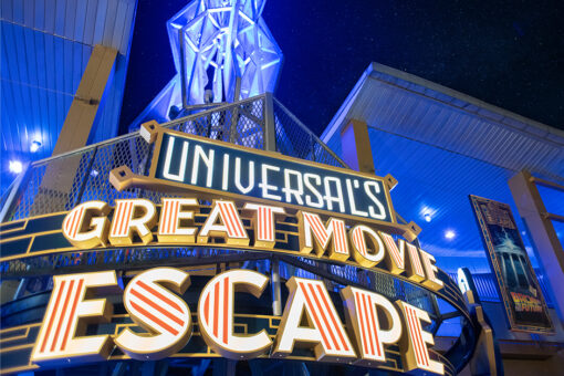 The entrance to Universal's Great Movie Escape