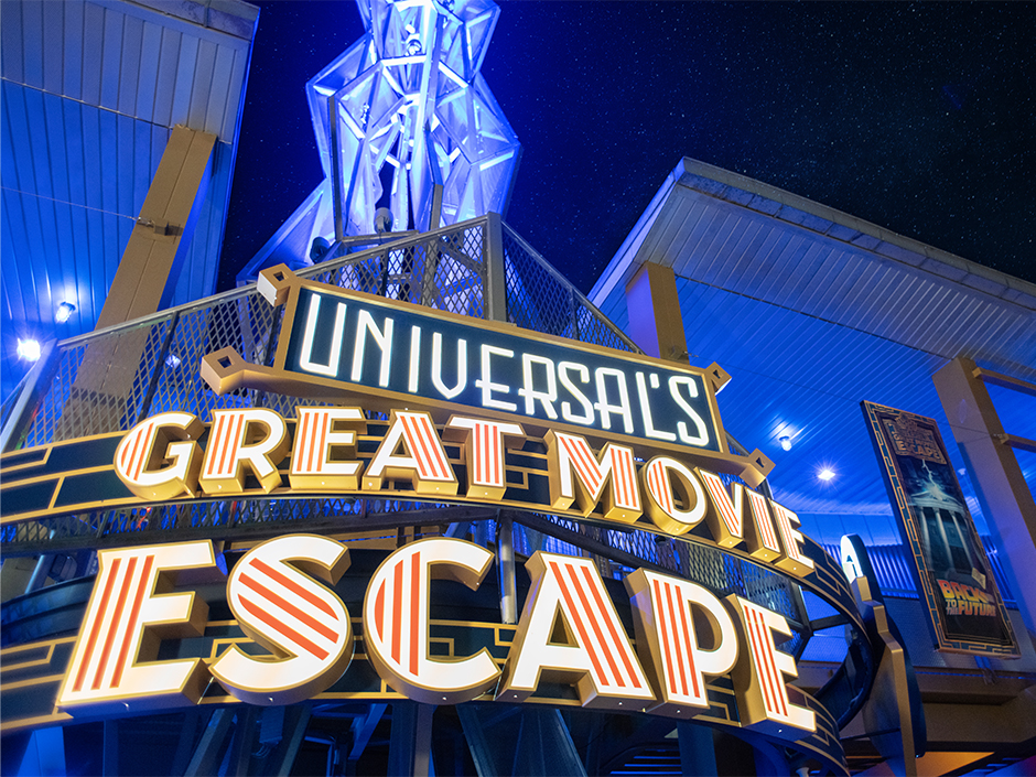 The entrance to Universal's Great Movie Escape