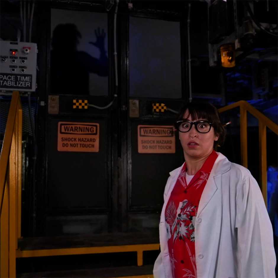 A screen grab of Nico as they appear in Universal's Great Movie Escape