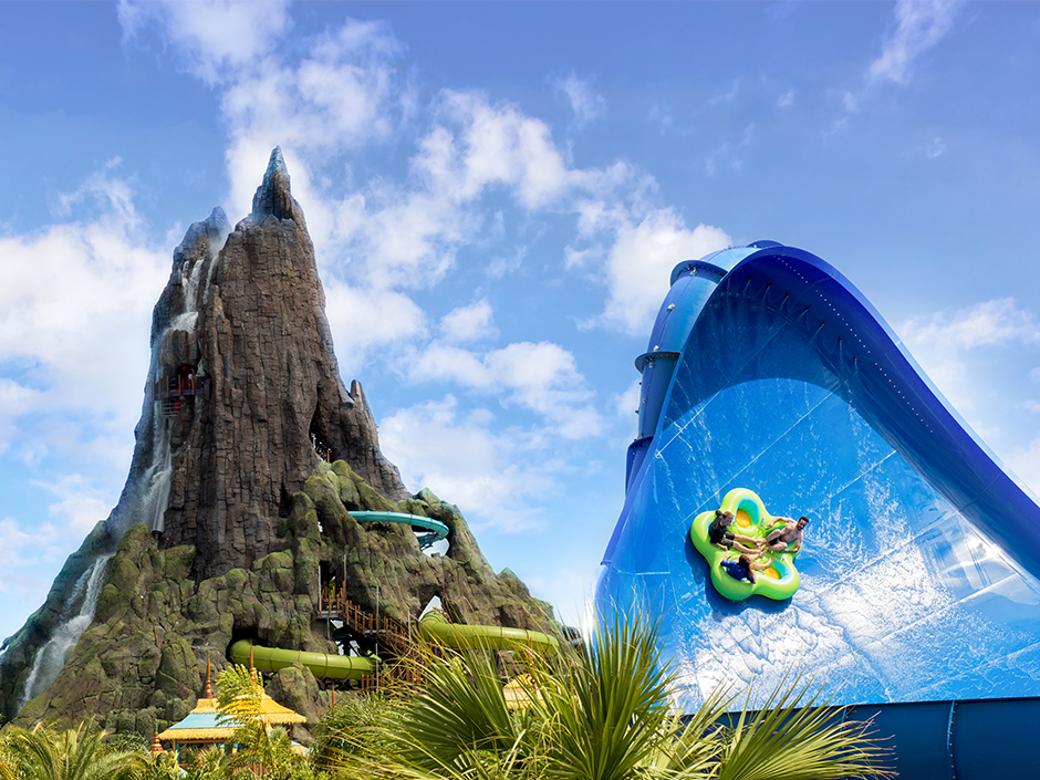 The Volcano Bay volcano