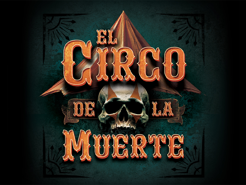 Key art for the Circo de la Muerte scare zone at HHN 2027.