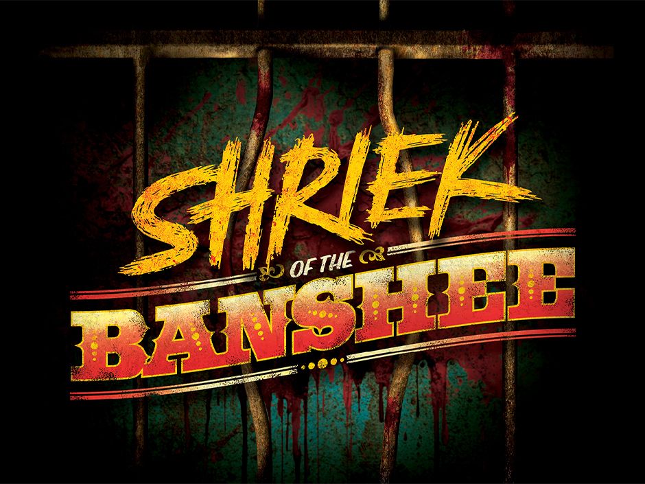 Key art for the Shriek of the Banshee scare zone at HHN 2026.