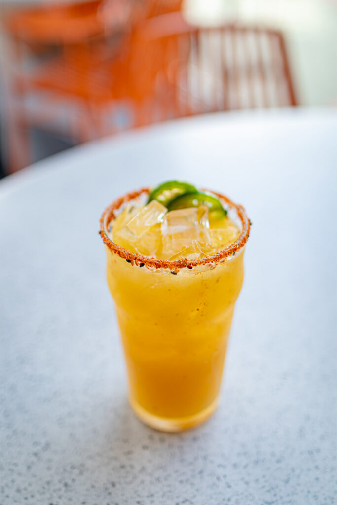 Togarachi-Passionfruit Margarita: Tequila, milagro cointreau, agave, jalapeno, yuzu and lime