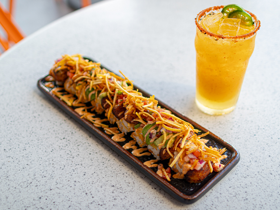 Caribbean Crunch Roll from Cowfish at Universal CityWalk
