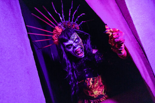 Lola from Killceañera house at HHN 2026.