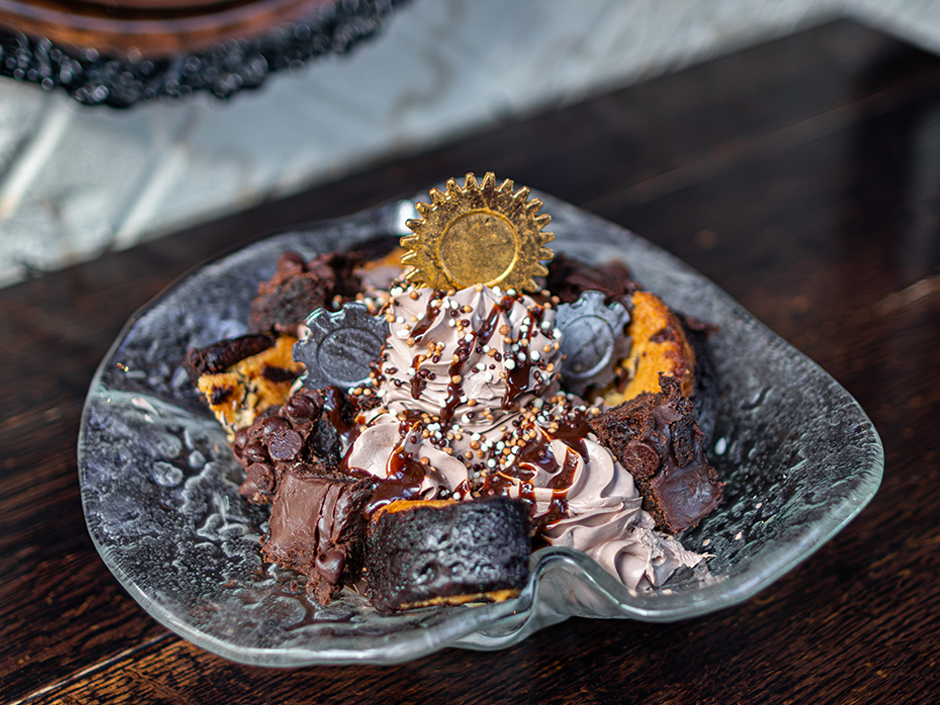 Bowl of Chocolate Obsession Sundae for National Chocolate Day at Toothsome in Universal CityWalk.