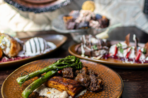 Plates of the National Chocolate Day offerings at Toothsome in Universal CityWalk.