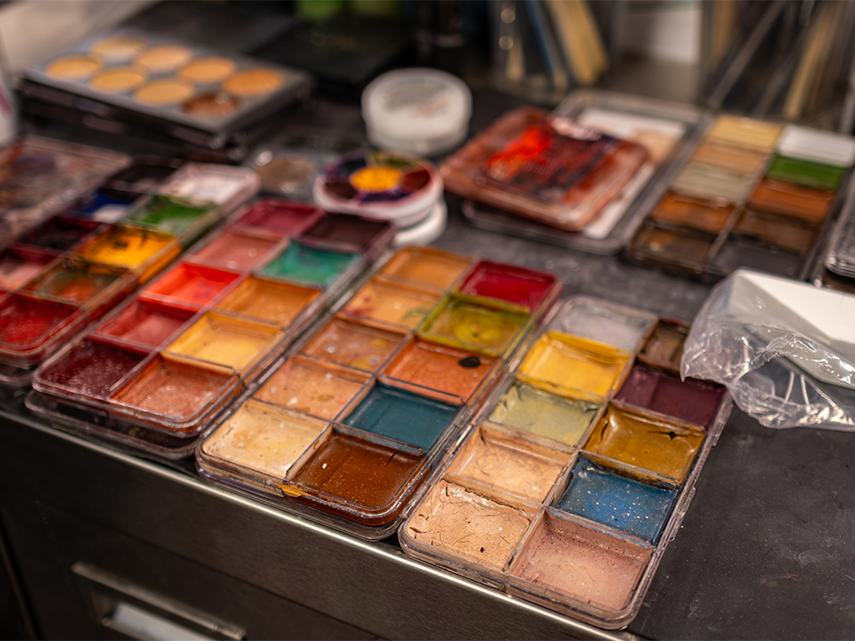 Makeup palette at Universal Horror Unleashed.